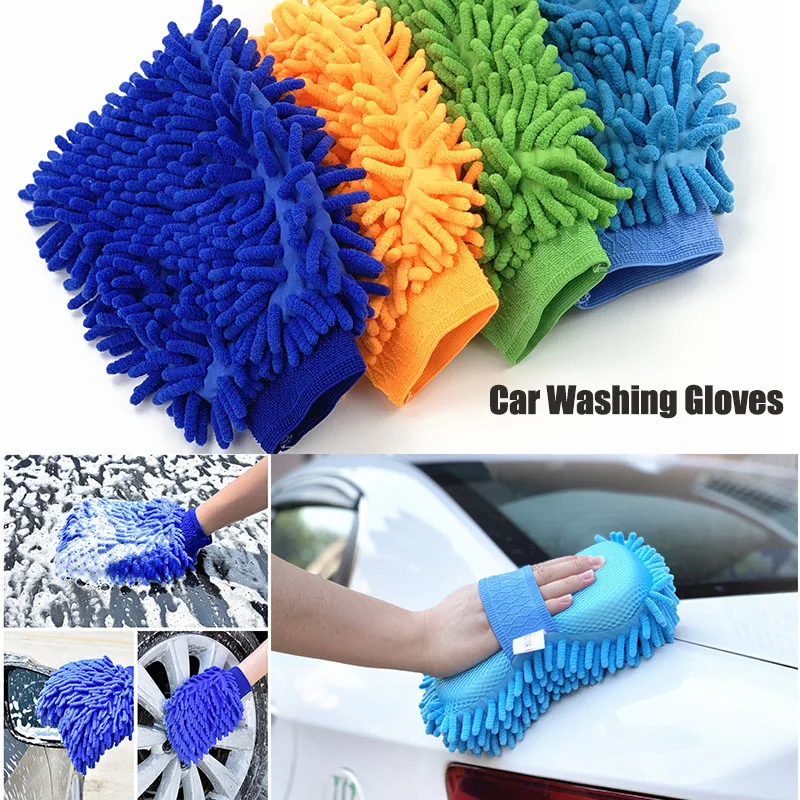 

Microfiber Chenille Car Styling Car Motorcycle Wash Vehicle Auto Cleaning Mitt Glove equipment Car detailing Cloths Home Duster