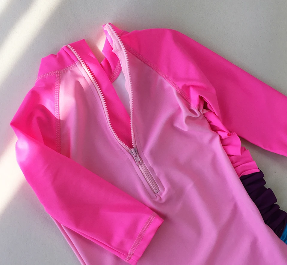 Купальники для девочек 1 7 лет Детские купальники с единорогом цельные детские