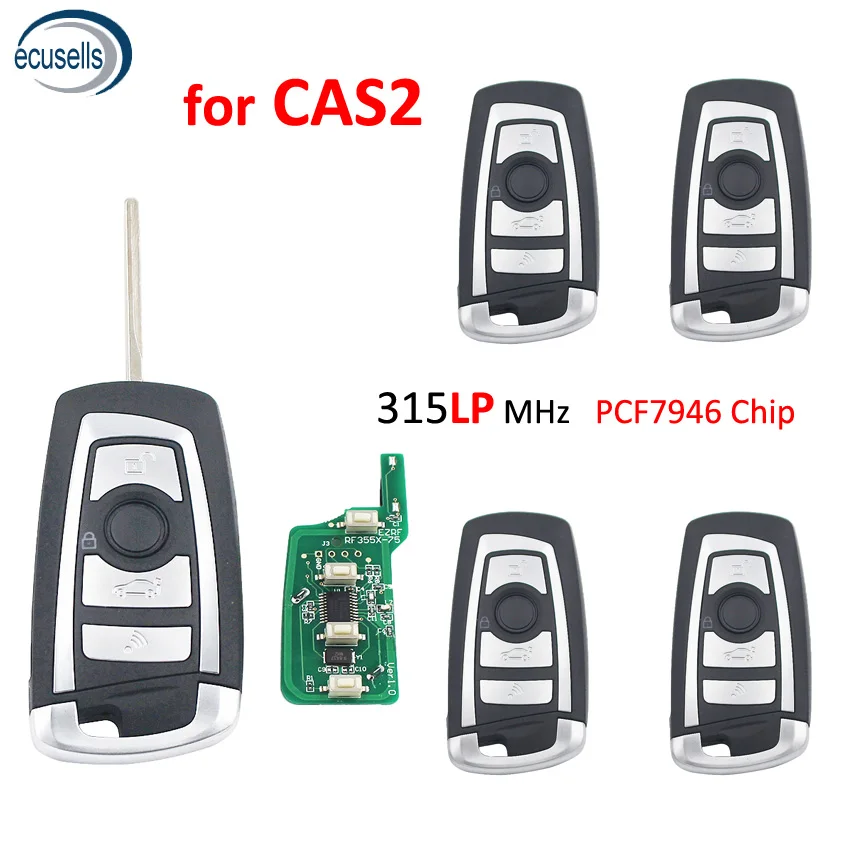 Модифицированный дистанционный ключ 315LP MHZ ID7944 PCF7946 CAS2 для BMW E46 E39 E60 E38 E53 E36 5 шт./лот