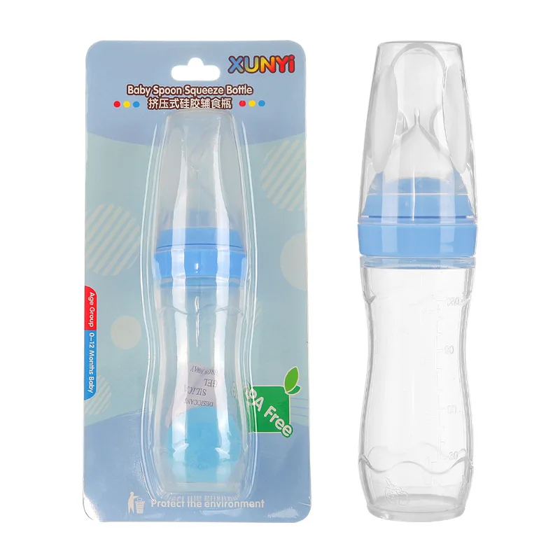 120 мл силиконовая Мягкая ложка для головы рисовая паста бутылка детского