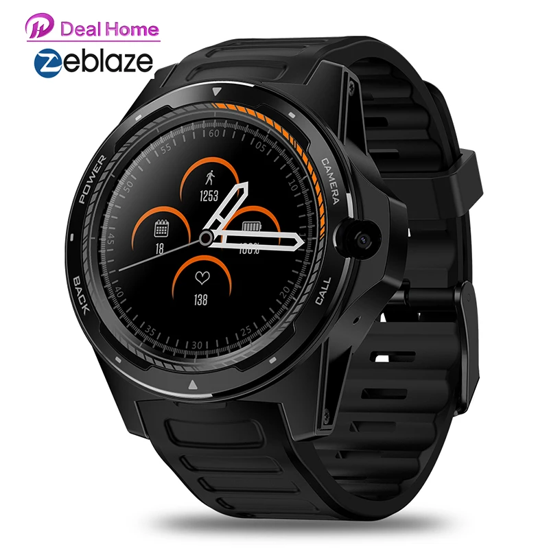 Оригинальные Смарт часы Zeblaze thor 5 1 39 дюйма 2 ГБ + 16 фронтальная камера 8 Мп двойная