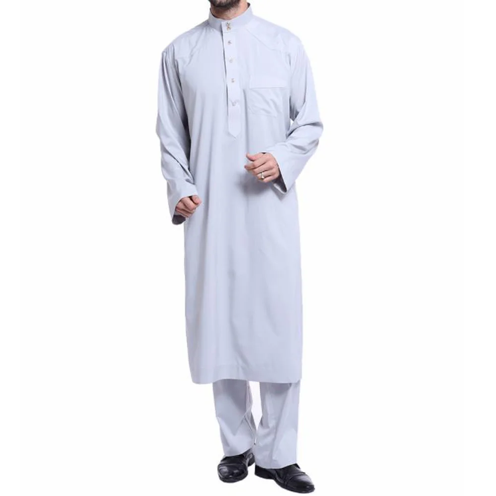 

Abaya Men Muslim Sets Kaftan Pakistan Jubba Thobe Dubai Turkey Arabic Prayer Dress Islamic Clothing Men 2 Piece Set