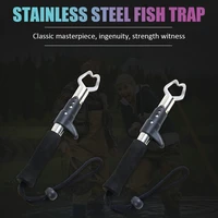 stainless steel fishing gripper fish grip lip clamp grabber folding pliers 222 5cm fishing gripper fishing tackle accessories