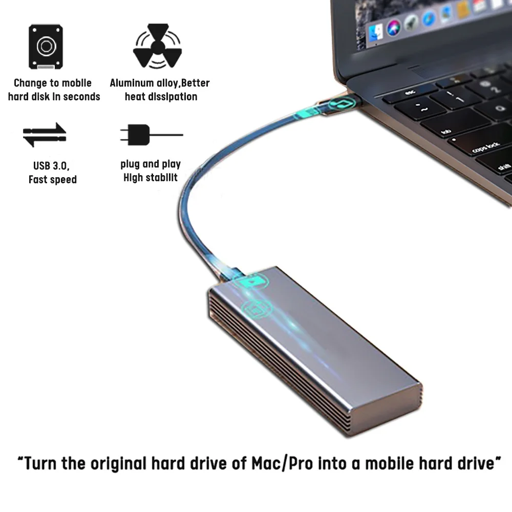 

Корпус для жесткого диска из алюминиевого сплава с USB Type-C на 16 + 12 контактов