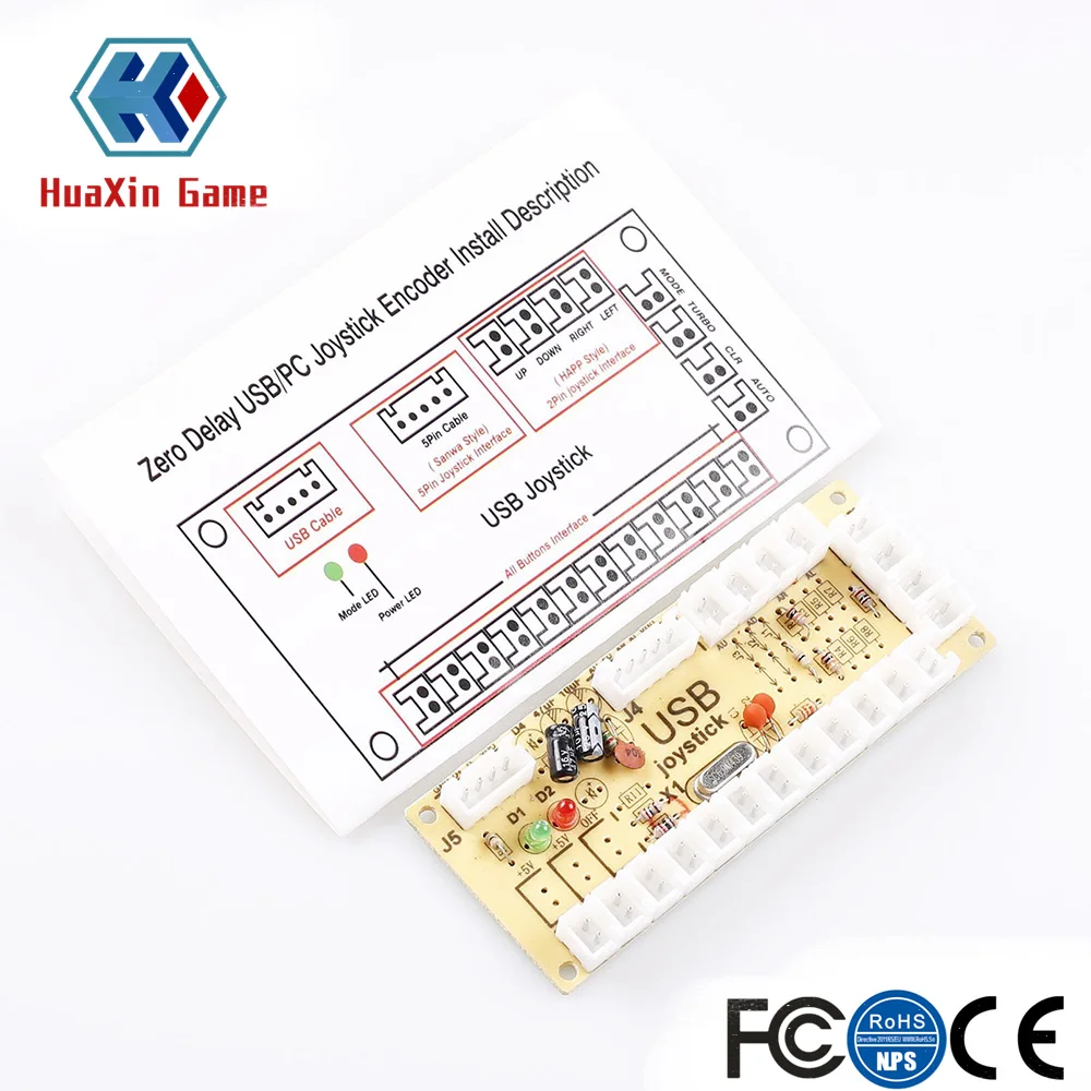 USB кодировщик для ПК с нулевой задержкой джойстика Mame Jamma и других файтингов