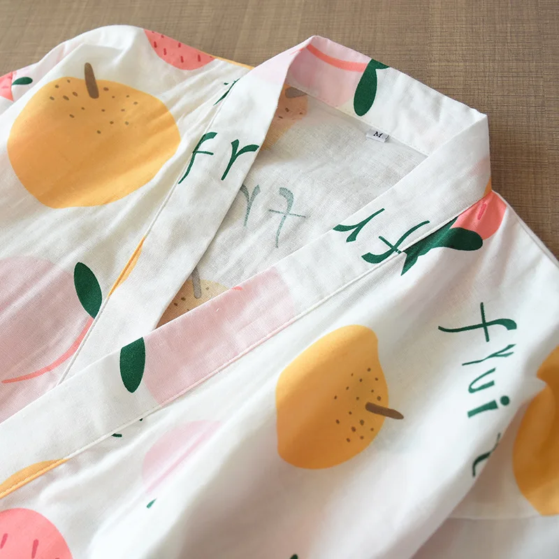 Новинка 2021 пижамный комплект в японском стиле для весны и осени кимоно с рукавами