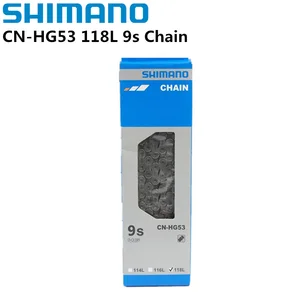 Цепь Shimano Alivio HG53 9 скоростей, супер узкая цепь HG для велосипеда, 9 скоростей, 9 S, 112 звеньев, 112 л