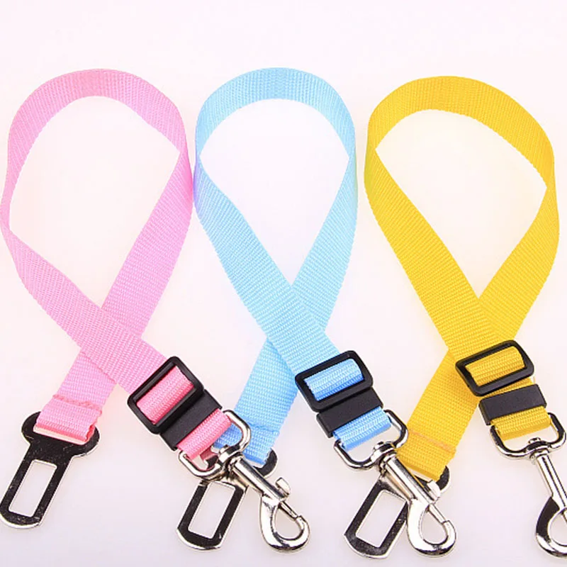 

Pet Car Seat Dog SeatBelt Safety Harness Restraint Adjustable Leash Travel Clip Cat Dog Car Seat Belt for All Cars Dog Seat Belt