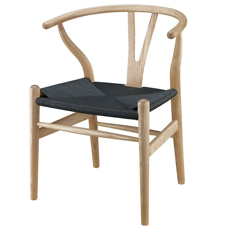 Деревянный стул Wishbone Hans Wegner Y из массива дуба деревянная Обеденная Мебель