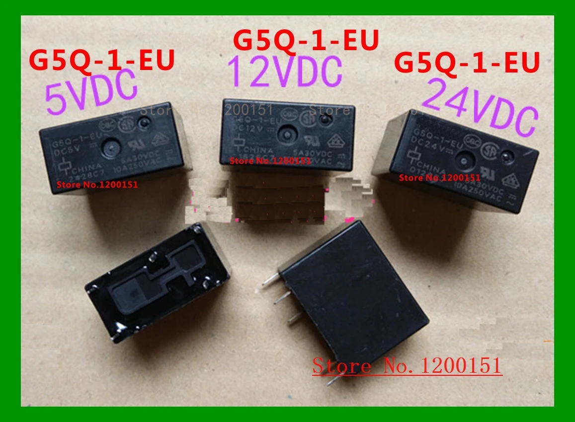 

G5Q-1-EU 5VDC 12VDC 24VDC G5Q-1 DC24V relay DIP-5