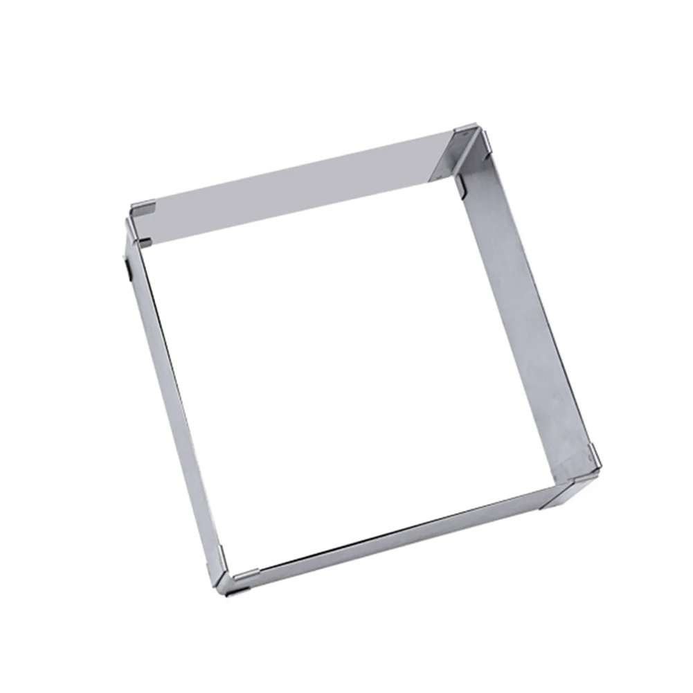 Kitchen Retractable Square Mousse Ring Mould Baking Tool Stainless Steel Cake Mold Bakeware Tools Dropshipping | Дом и сад
