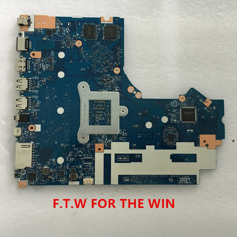Verkaufen MB 5B20P99233 Para Lenovo 320-17IKB Laptop Motherboard RAM 4G CPU I5-8250U NM-B452 100% Probado