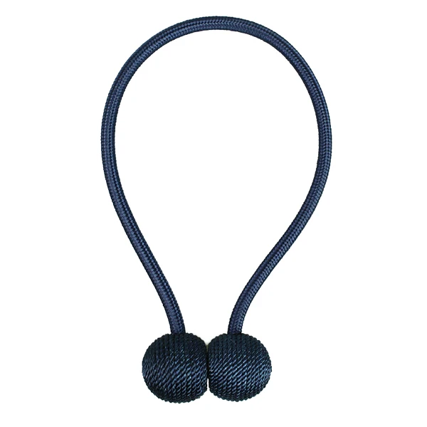 Neavy Blue 1 шт., подхваты для штор, крепкие магнитные декоративные шторы с завязками на спине, плетеные веревки, подхваты, держатели для окон, прозрачная драпировка, Декор - Цвет: Neavy Blue