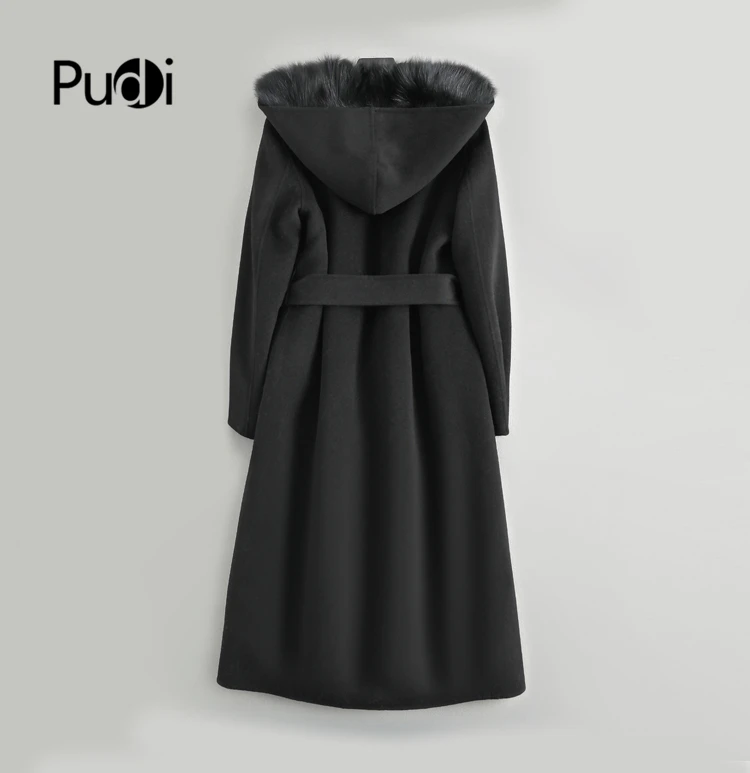 Женская парка из натурального меха Pudi длинный Тренч с подкладкой лисьего ZY178-2 |