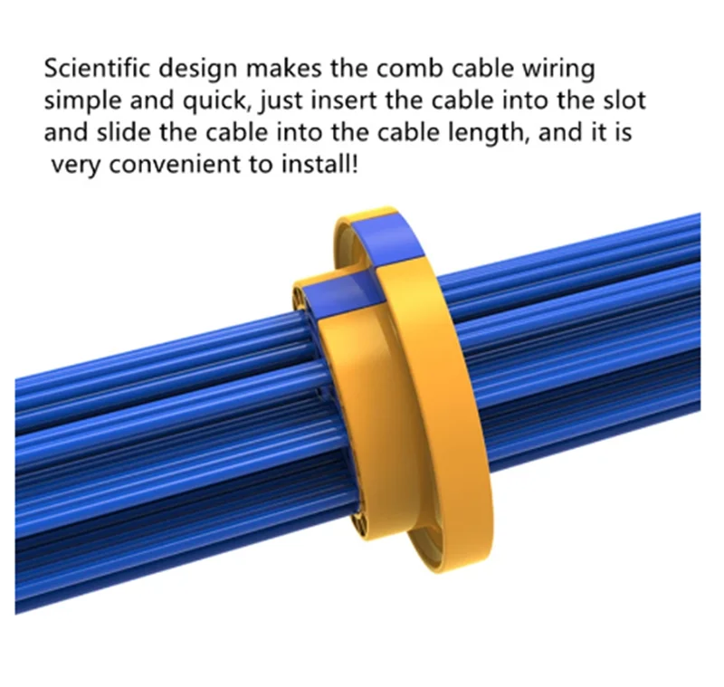 High quality networkCarding device Cable comb fireproof ABS plastic Generic cabling Category 5 and 6 network cables Laying c | Компьютеры