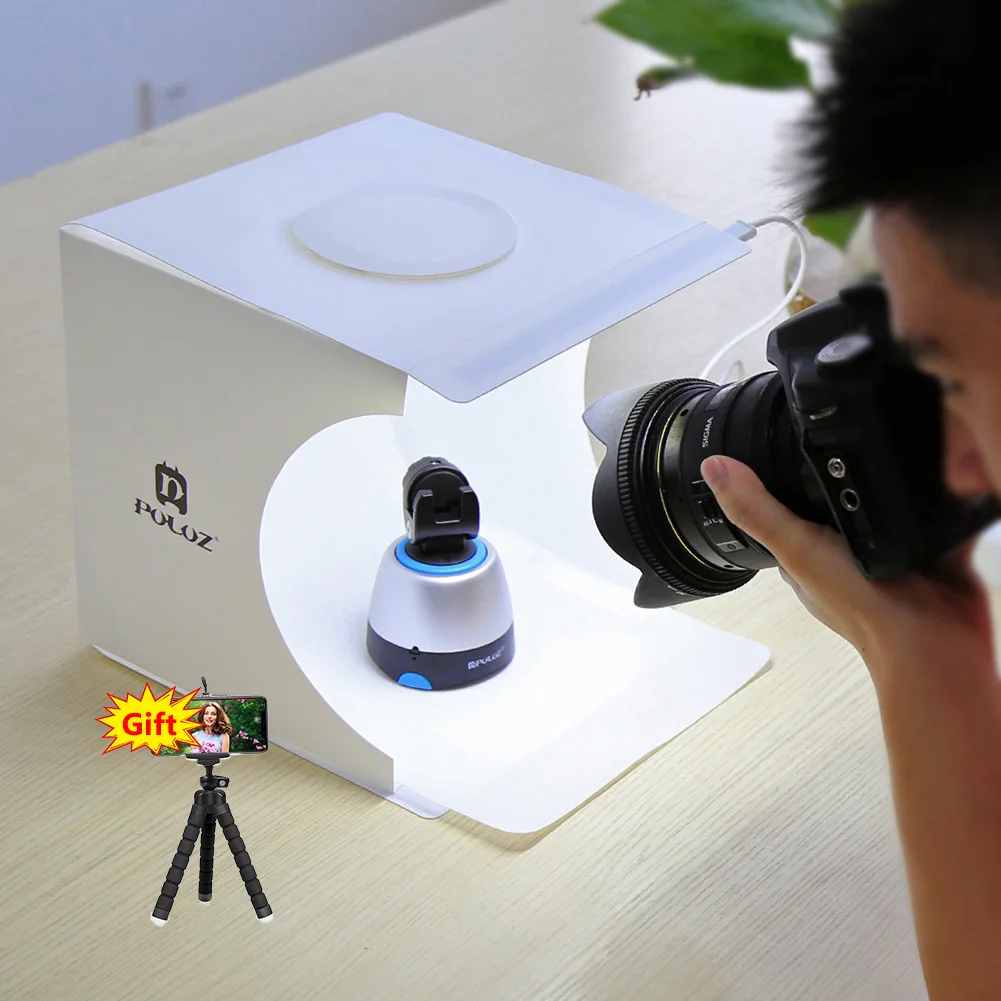 Двойной светодиодный складной ящик для освещения студийная съемка портативная