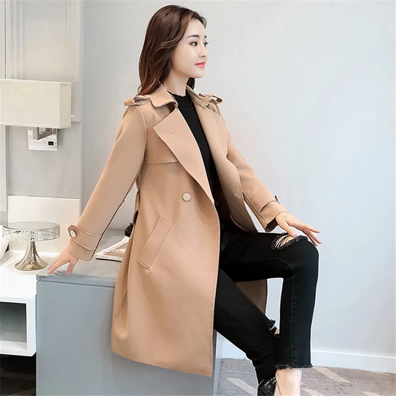 Женская ветровка новинка 2019 Женский тренчкот на весну и осень свободное