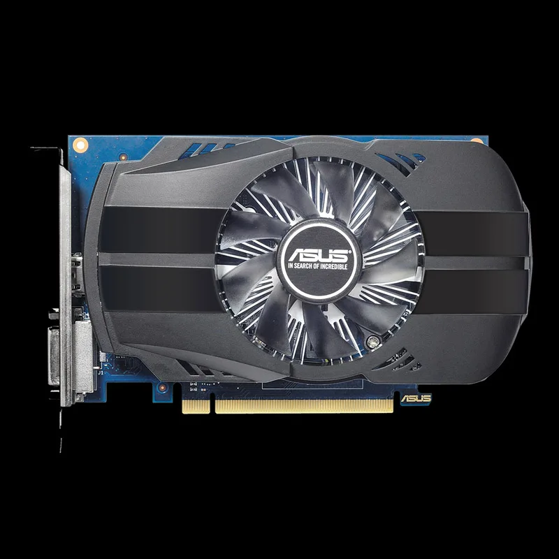 Видеокарта Asus PH-GT1030-O2G GeForce GT 1030 2 Гб Phoenix Fan OC Edition HDMI-совместимая с DVI | Компьютеры и
