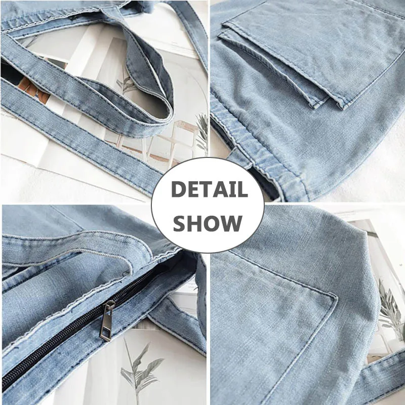 Wahyah джинсовая сумка сумки через плечо для женщин повседневные джинсовые женские