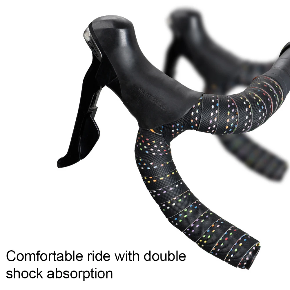 

1622 Road Bike Handlebar Tape Anti-slip Shock Absorption Gradient Colorful Strap Bicycle Accessories for Outdoor Cycling