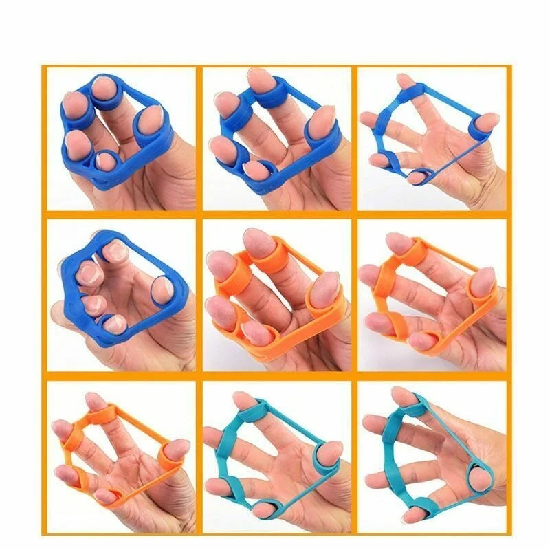 

Manual Gripper Silicone Finger Extender Exercise Handle Wrist Strength Training Device shape,fitness
