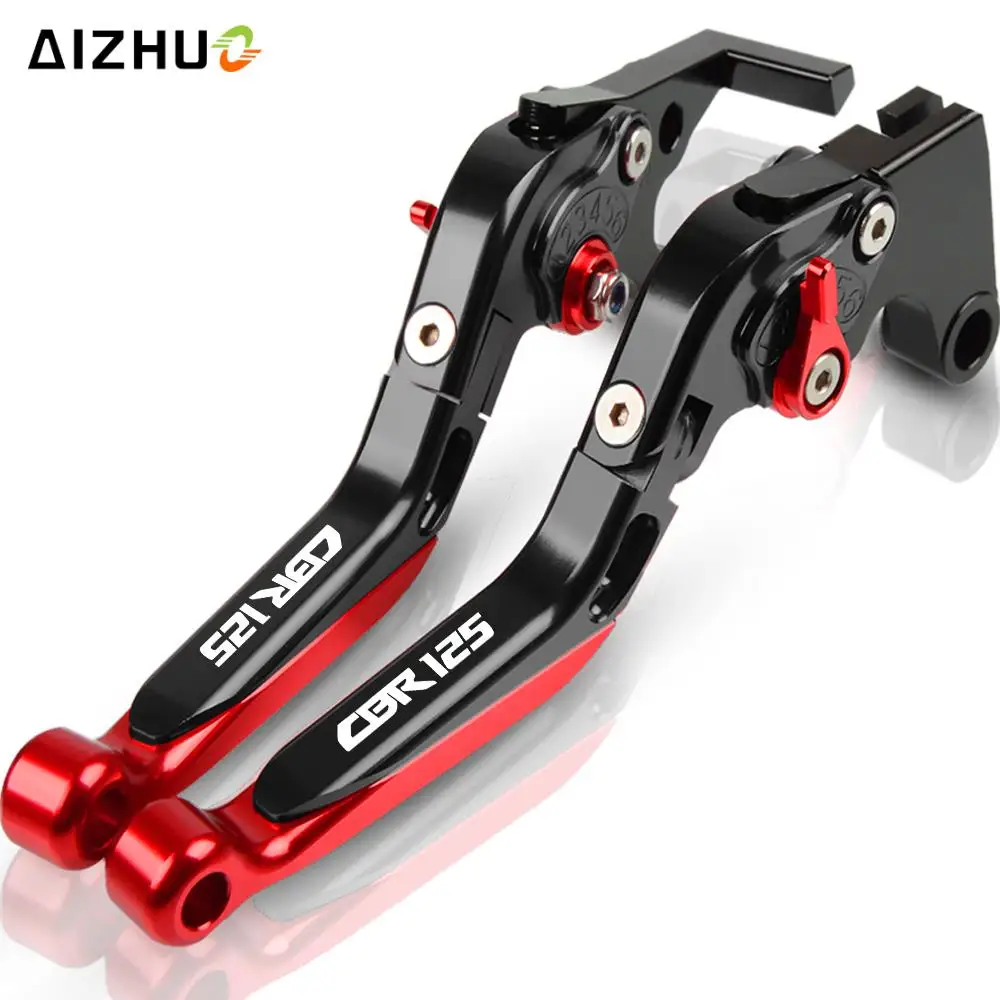 with logo for honda cbr125r cbr 125 r 2004 2010 2005 2006 cbr125 motorcycle part brake clutch lever handlebar handle grips ends free global shipping