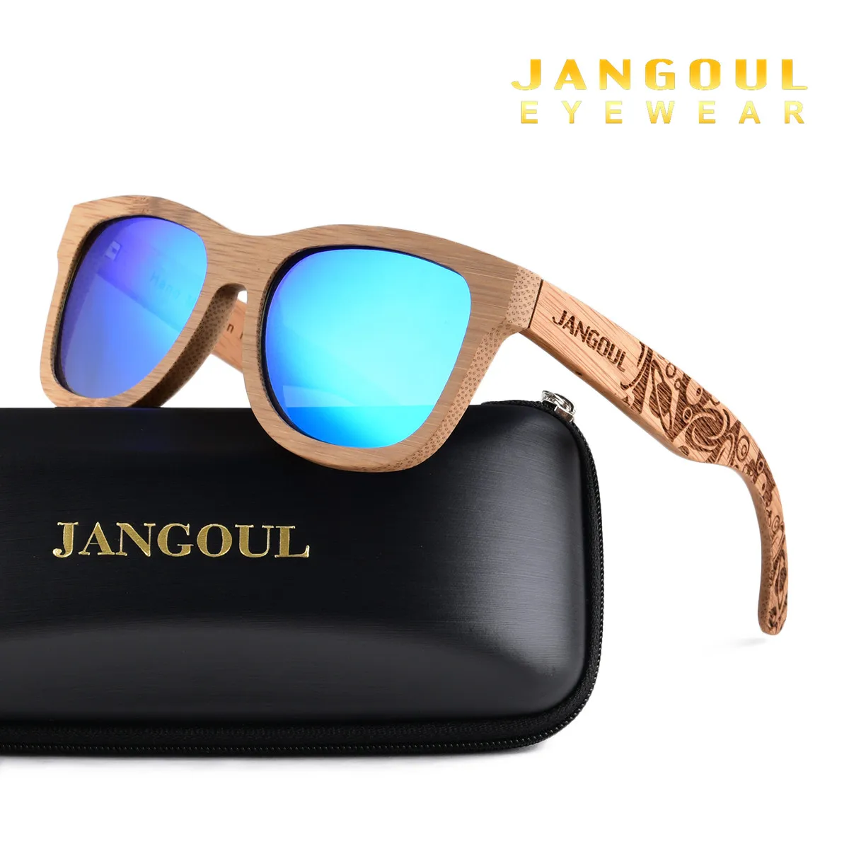 

Мужские и женские солнцезащитные очки janghoul, классические бамбуковые деревянные солнцезащитные очки ручной работы в стиле ретро, ZLTA02