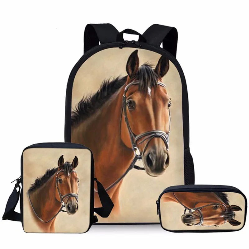 

Классная лошадь, 3D печать, ранец, фотоальбом для девочек, рюкзаки для детей, школьные сумки, рюкзаки