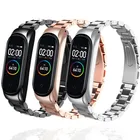 Ремешок из нержавеющей стали для Xiaomi Mi Band 4 3, сменный Браслет Для Xiaomi