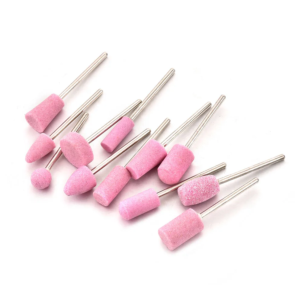 

Nail Tools Set 12 Packs Flint Quartz Grinding Wheel Nail Polishing Machine Applicable 2.35 Grinding Head Cutters for Manicure