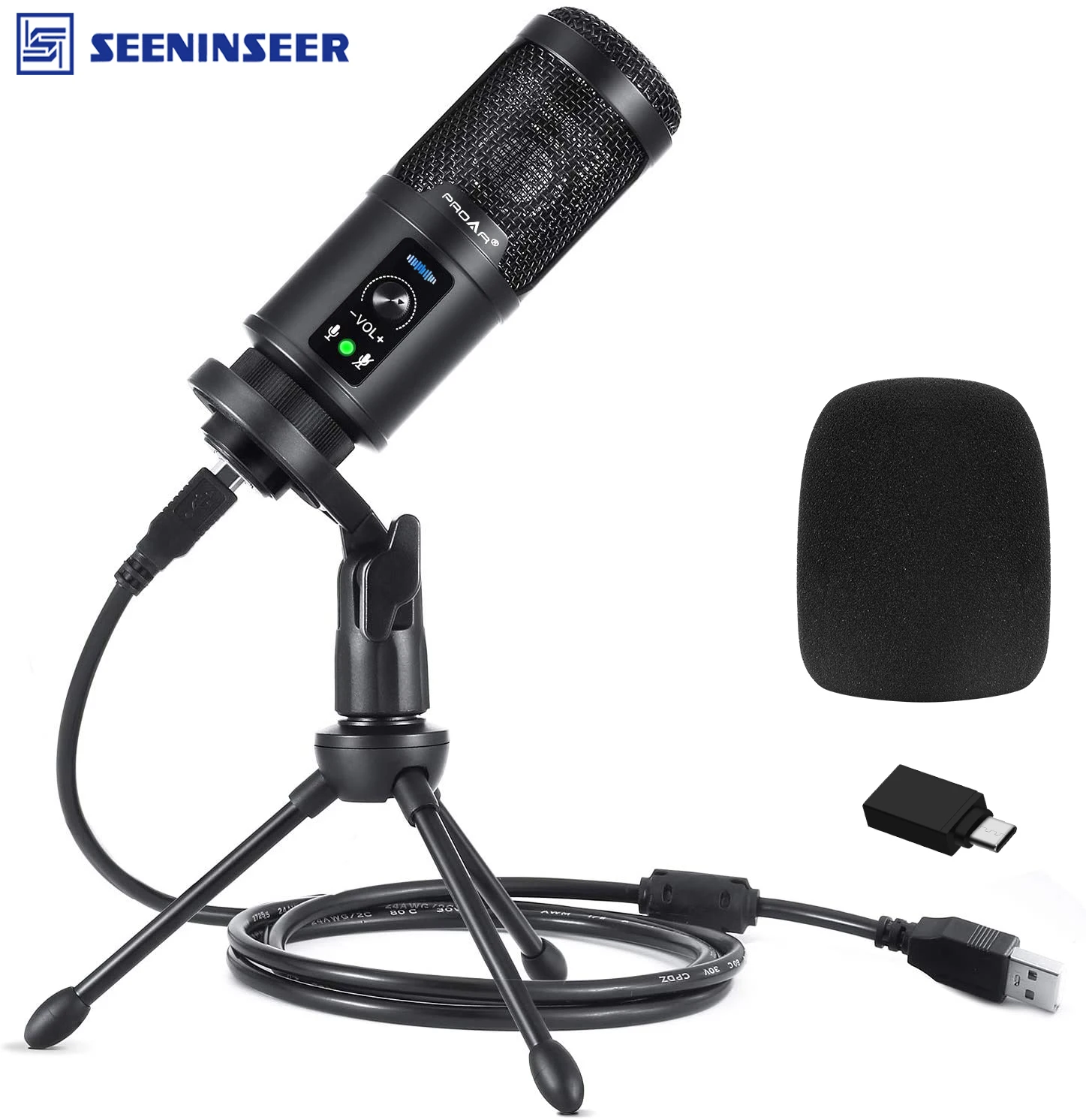 

USB-микрофон для ПК, 192 кГц/24 бит