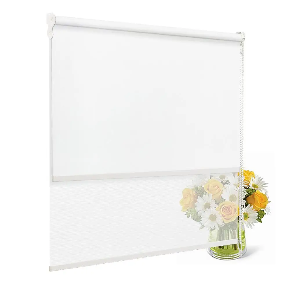Keego Blackout Shades- Roller Shades for Windows Sheer Dual Window Blinds- Compatibled and Light Filtering Windo | Дом и сад