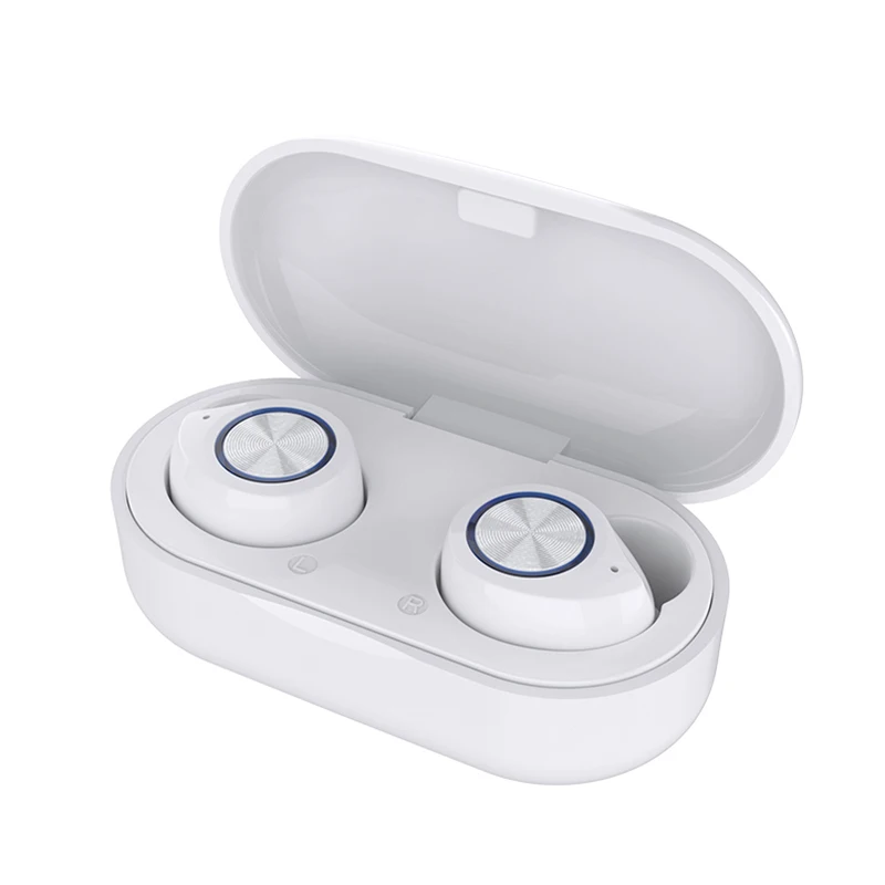 white DAG TW60 TWS Bluetooth V5.0 гарнитура спортивные беспроводные наушники 3D стерео наушники мини вкладыши двойной микрофон с зарядным устройством - Цвет: white