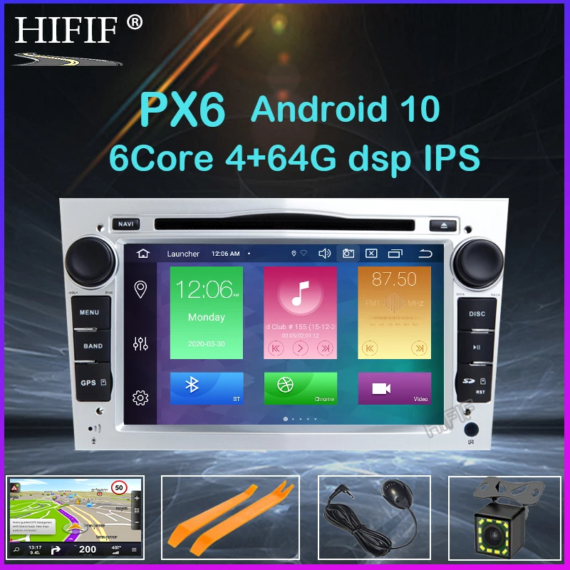 Автомобильный DVD-плеер DSP Android 9. 0 4 + 64G 2 din GPS для Opel Vauxhall Astra H G J Vectra Antara Zafira Corsa Vivaro