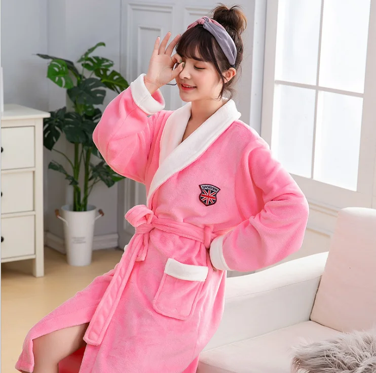 Camicia da notte теплые банные халаты pigiama милые женские зимние пижамы кимоно