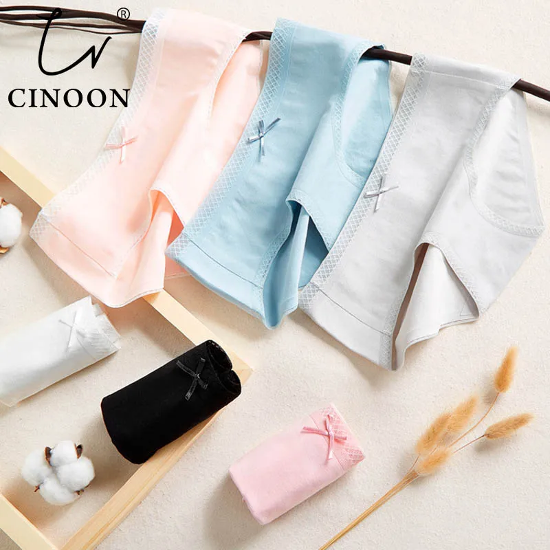 CINOON, 3 шт./лот, модное хлопковое женское Бесшовное ультра-тонкое нижнее белье, сексуальное нижнее белье, женские трусики, нижнее белье, трусы