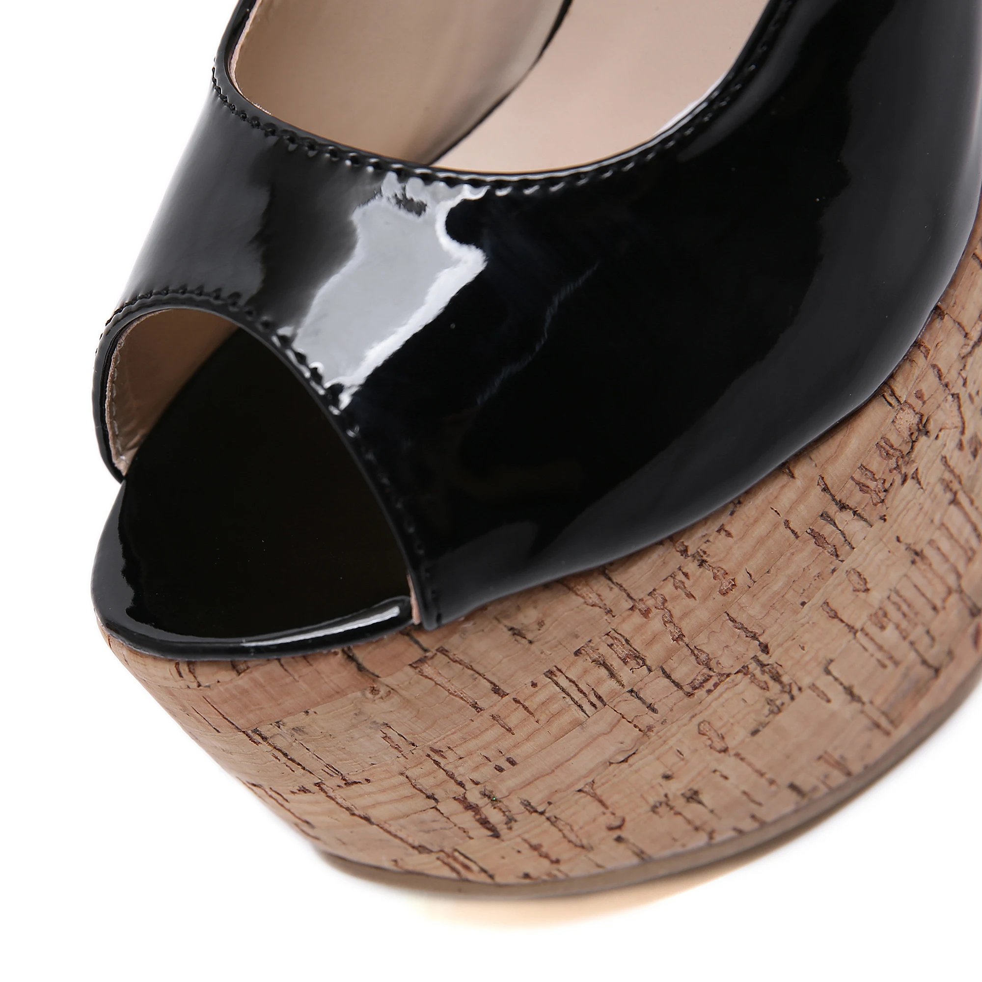 Женская обувь Туфли-лодочки с открытым носком на платформе и высоком каблуке