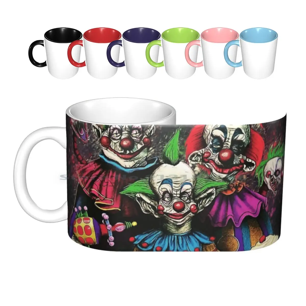 

Керамические кружки Killer Klowns из космоса, кофейные чашки, Кружка для молока и чая, убийца клоунов из космоса, ужас, комедия, темное искусство, п...