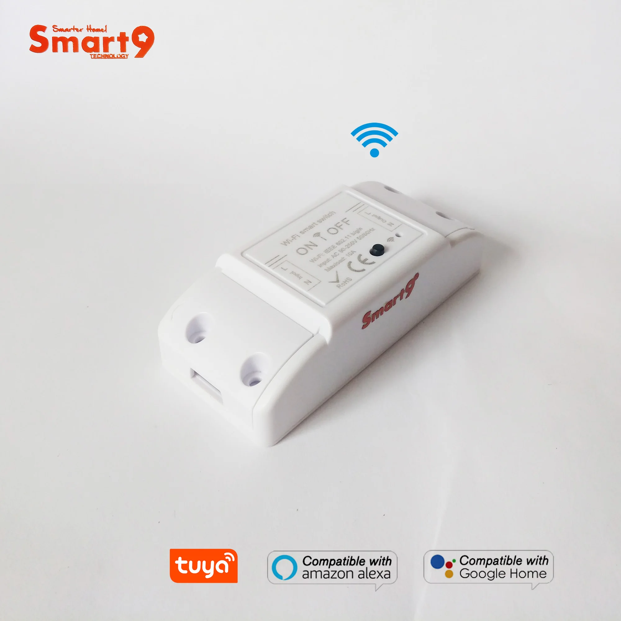 Smart9 DIY Wifi дистанционный переключатель освещения TuYa домашняя умная Автоматизация Life APP универсальный выключатель, работает с Alexa Echo и Google Home