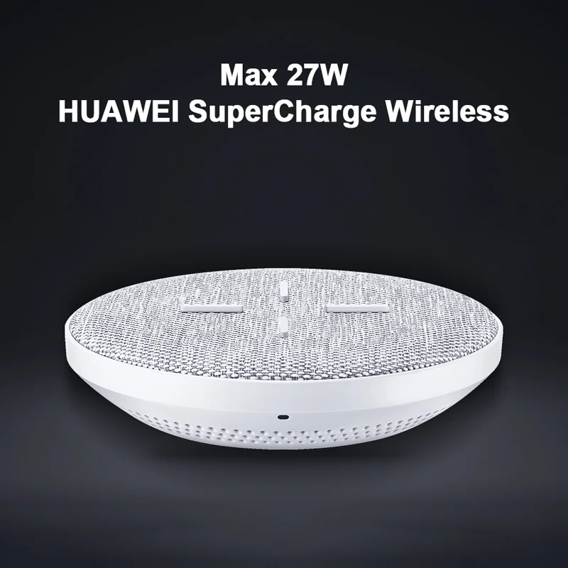 Оригинальное Беспроводное зарядное устройство HUAWEI SuperCharge Max 27 Вт стандарт Huawei Qi