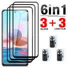 Закаленное защитное стекло 6 в 1 для Xiaomi Redmi Note 10 Pro 10S 4G Max Note10S