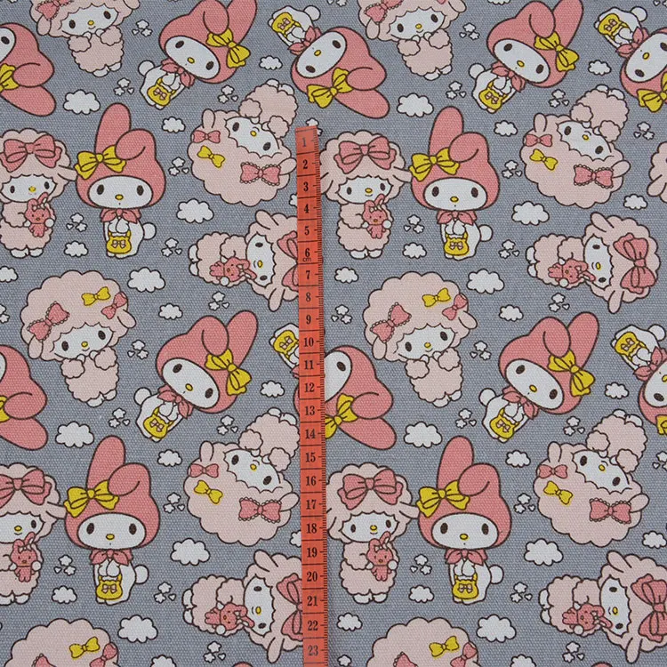 My Melody кролик фортепиано овца облако печать ручная работа пэтчворк хлопок холст тканевая Подушка Diy скатерть Диван Обложка 91 см x 145 см