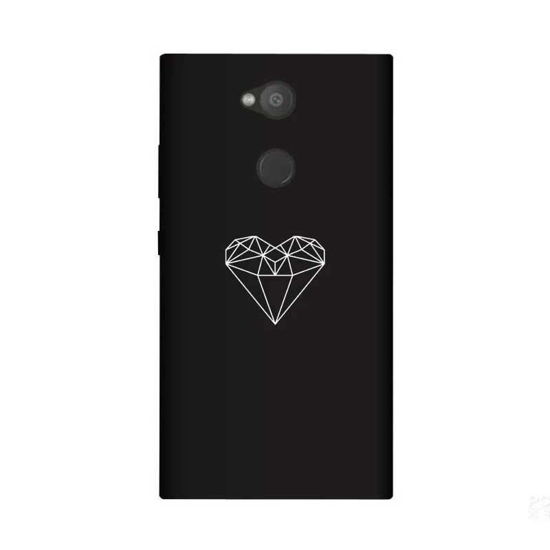 Мягкий силиконовый чехол из ТПУ для Sony Xperia L2 матовый с рисунком H3311 H3321 H4311 H4331