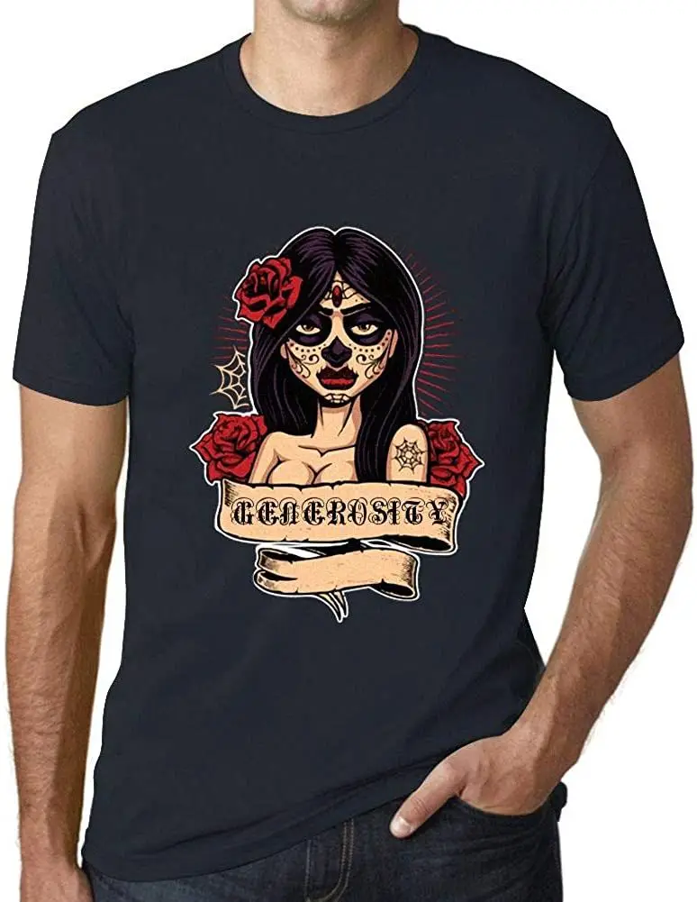 

Men's Graphic T-Shirt Women Flower Tattoo Generosity Short Sleeve 2020 Summer Cool Tee Breathable Pure Cotton Harajuku Tshirt