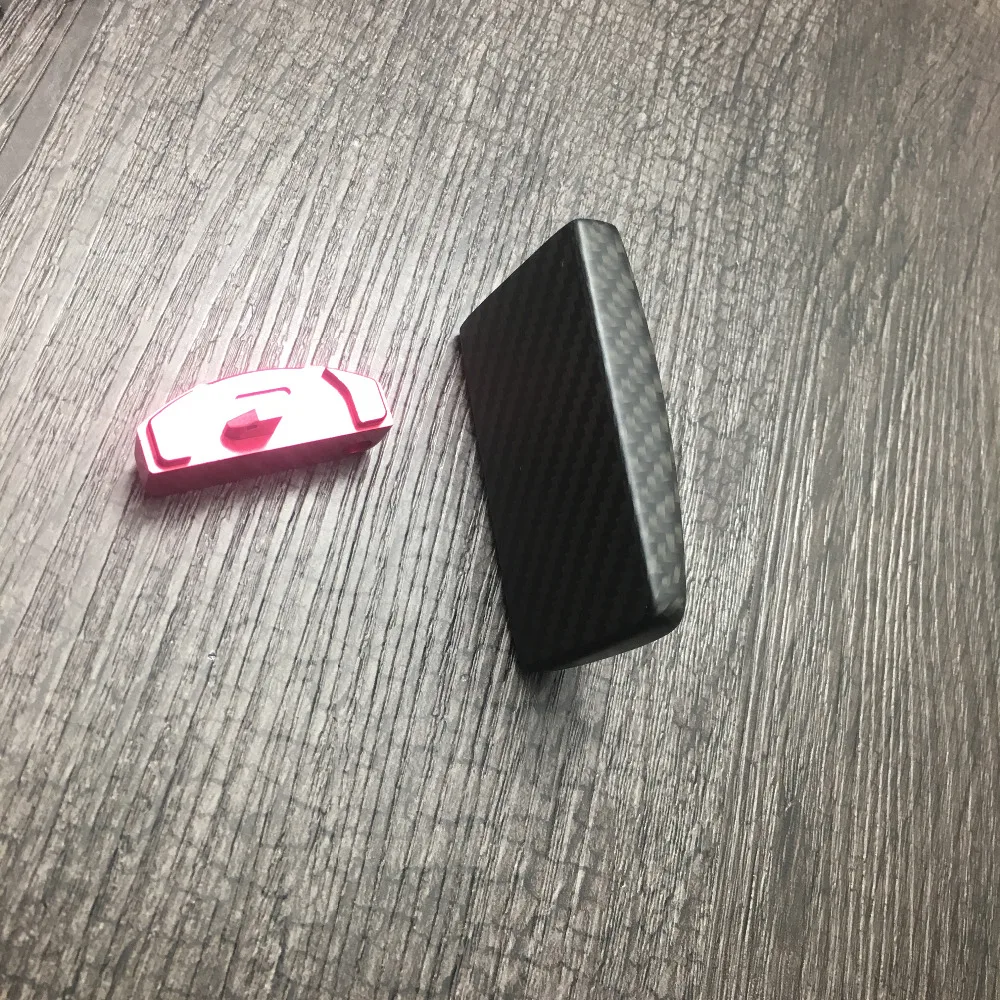 Оригинальный чехол для автомобильного ключа из 100% матового углеродного волокна