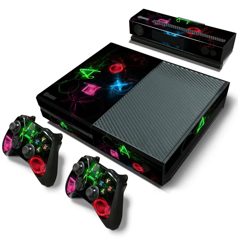 Новый дизайн для Xvbox one Наклейка на консоль и наклейка с 2 контроллерами XvBOX ONE