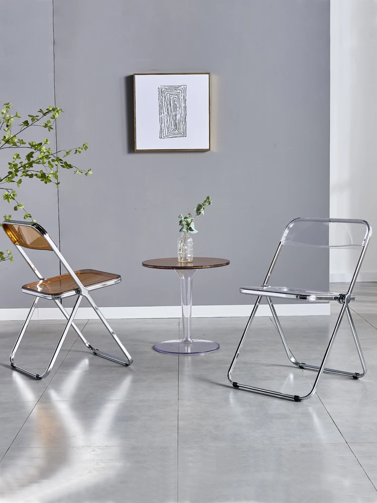 Современный минималистичный телефон Wuli красное Ins Прозрачное Кресло со спинкой