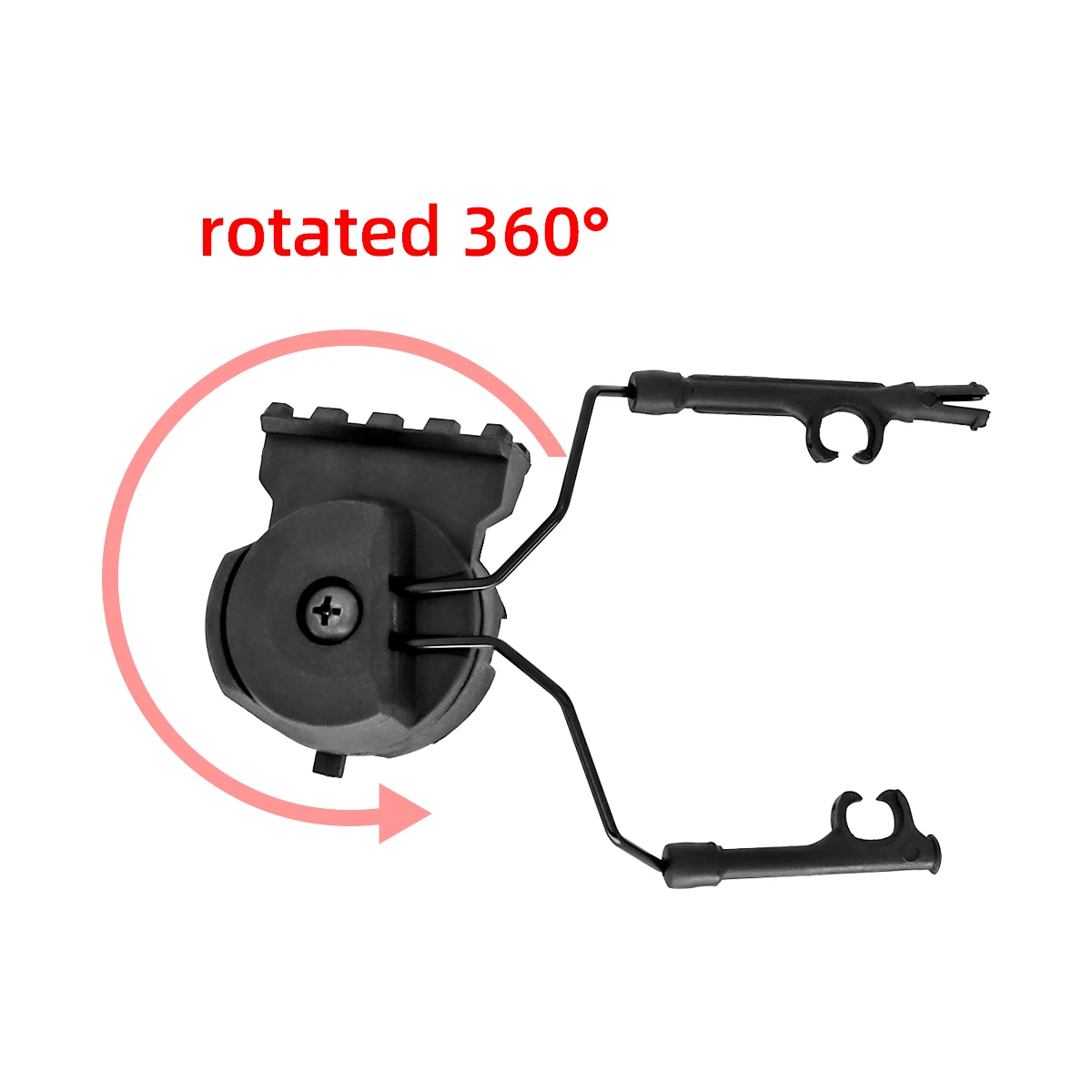 Airsoft Headset COMTAC I II III Tactical Headset Helmet Bracket ARC Rail Adapter Mount Base for Tactical Flashlight M300b, M600b