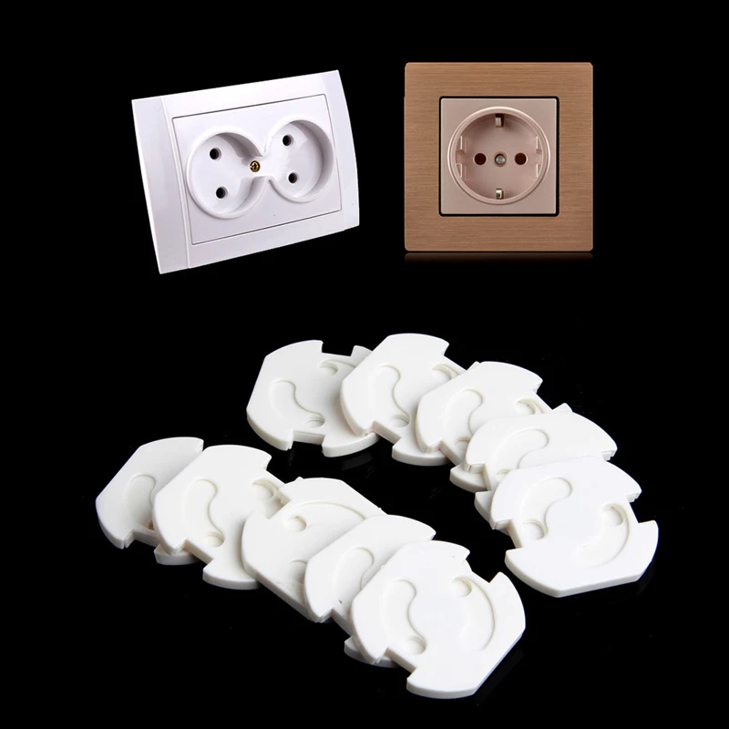 

10Pcs Mains Plug Socket Cover Baby Proof Child Safety Plug Guard Protector 24BE