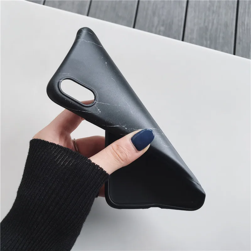 Lovebay черный чехол с мраморным рисунком для iPhone X XR Xs Max Роскошный телефона 6 6s 7 8 Plus